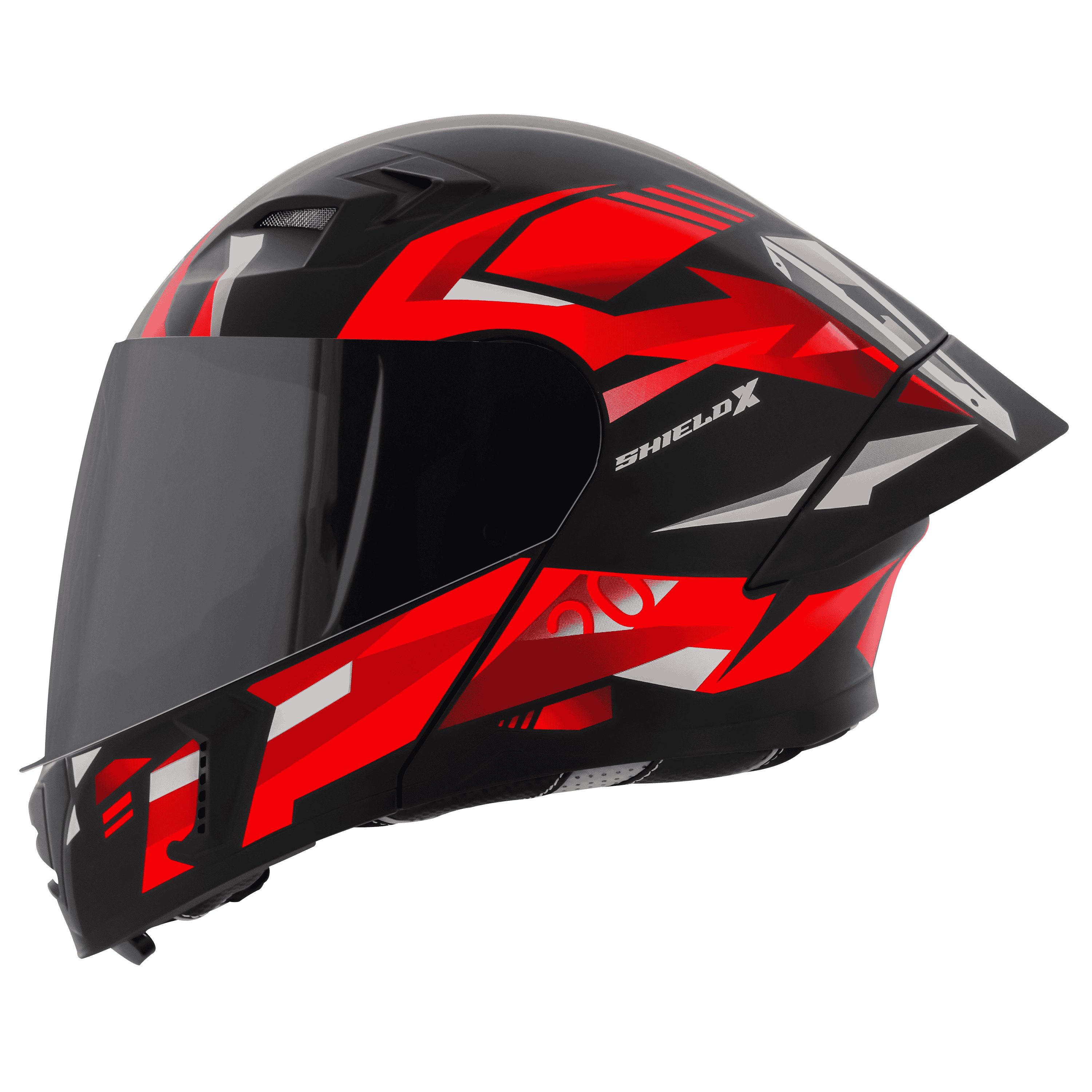 SBA-20 SHIELD X GLOSSY BLACK WITH RED